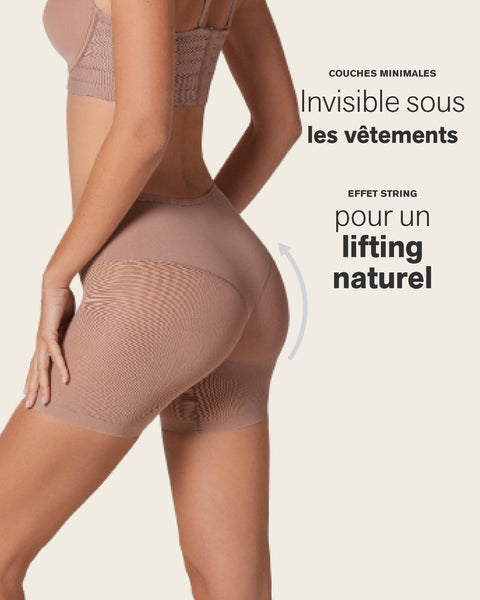 Truly Undetectable Sheer Shaper Short#color_857-brown