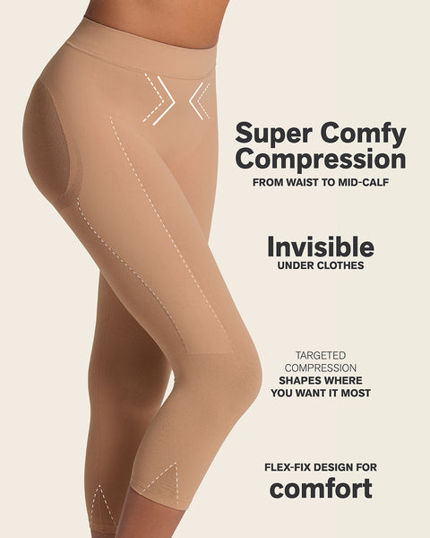 Invisible high-waisted capri shaper#color_087-natural