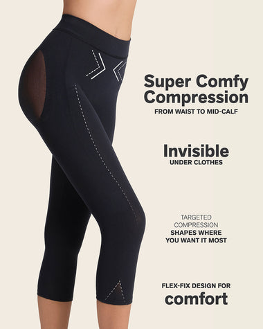 Invisible high-waisted capri shaper#color_700-black