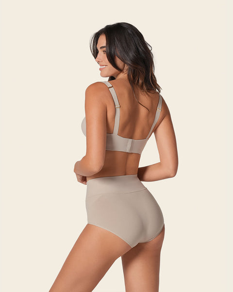 High-waisted classic smoothing brief#color_802-nude