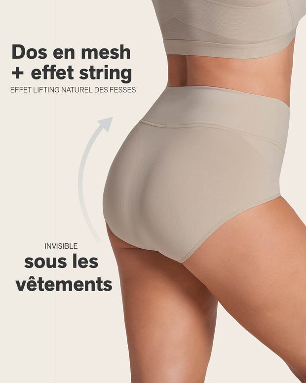 High-waisted classic smoothing brief