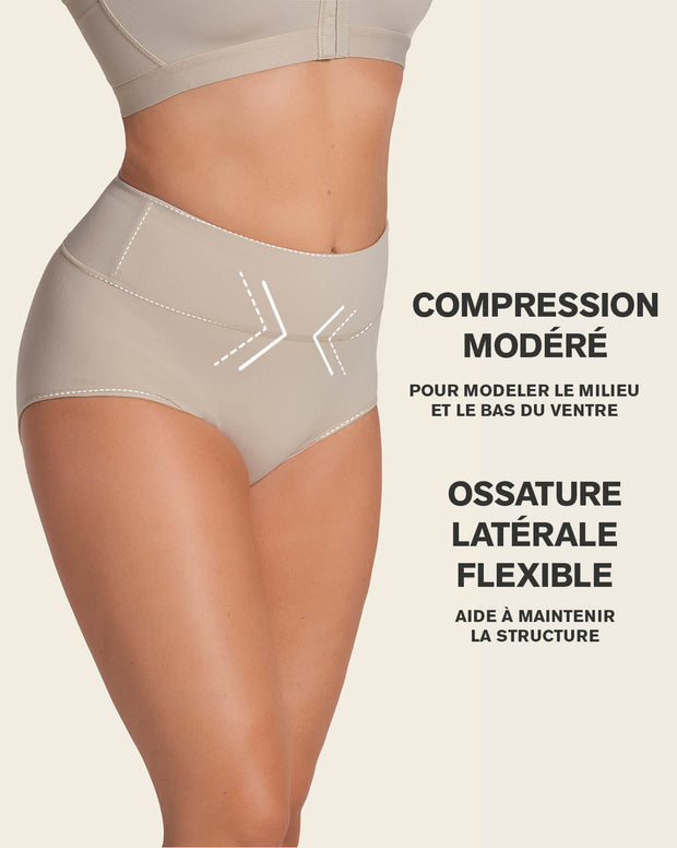 High-waisted classic smoothing brief