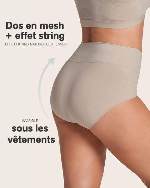High-waisted classic smoothing brief#color_802-nude