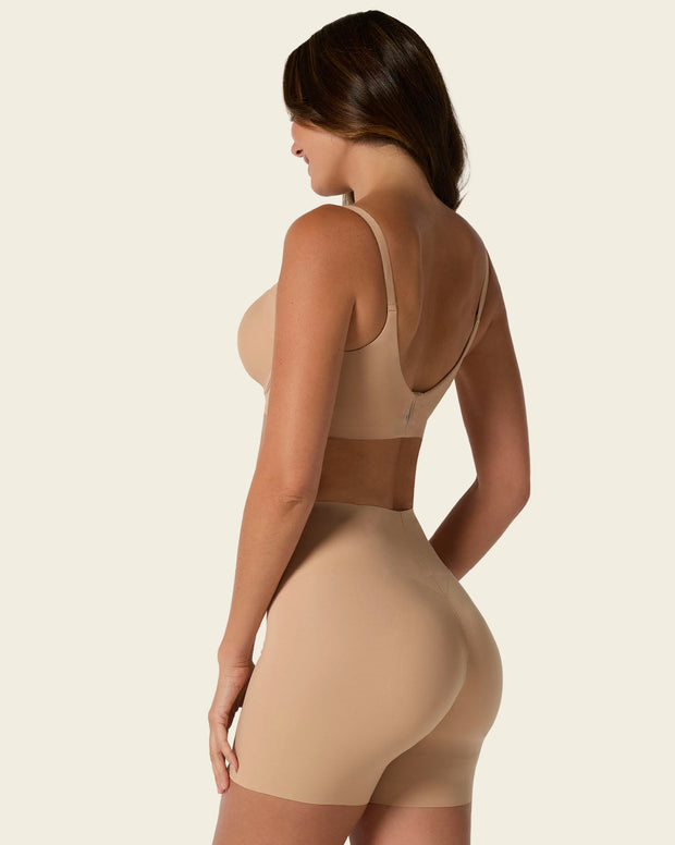 Undetectable padded butt lifter shaper short