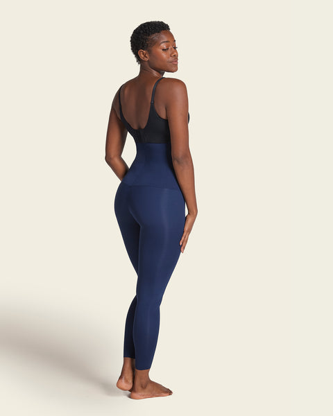 Leonisa Extra High Waisted Firm Compression Legging In Dark Blue