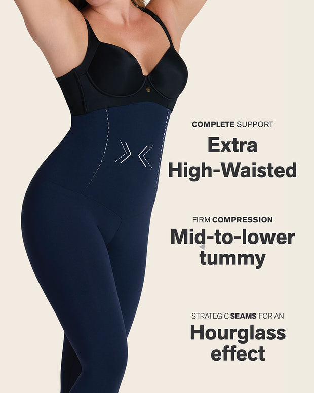 Extra high waisted firm compression legging