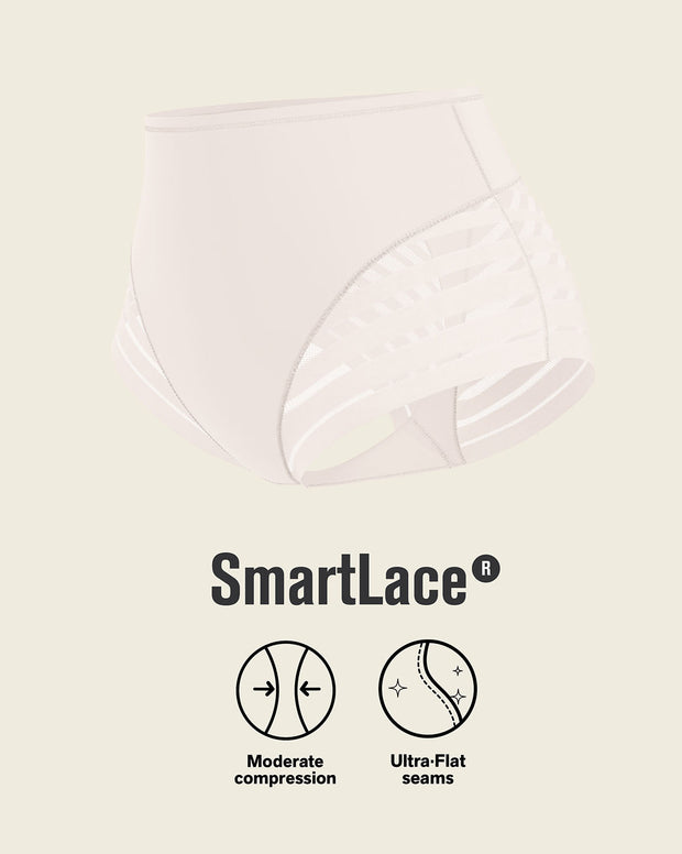 Lace stripe undetectable classic shaper panty