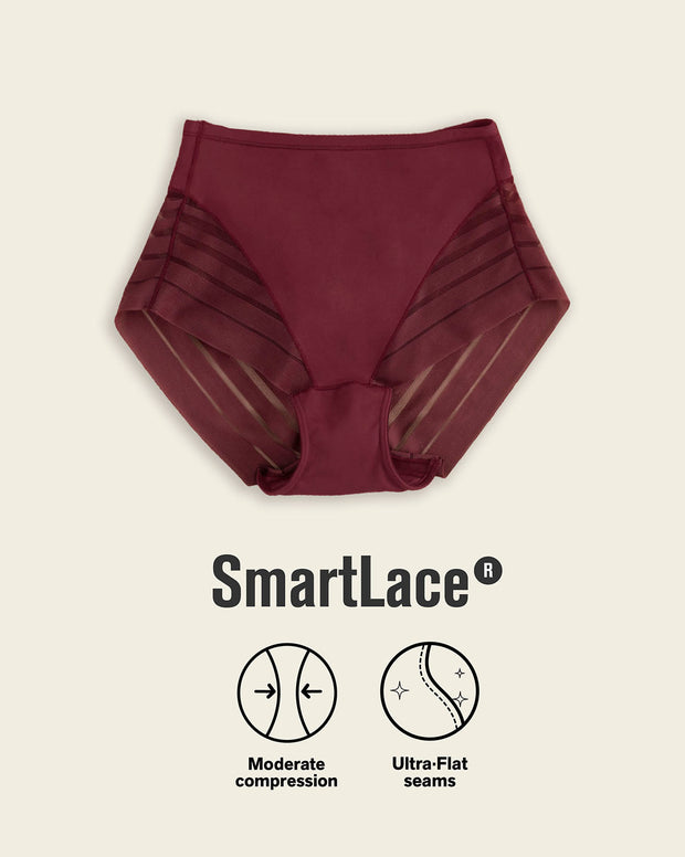 Lace stripe undetectable classic shaper panty