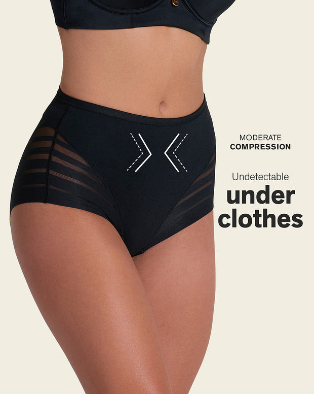 2-Pack Stripe Undetectable Lace Classic Shaper Panties