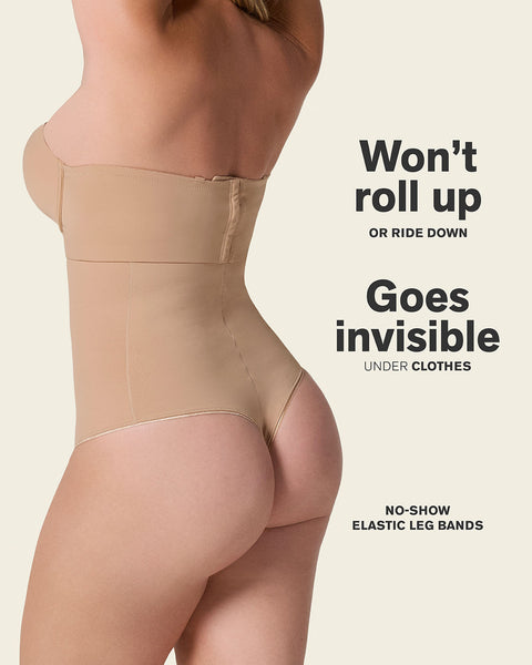 Extra high-waisted sculpting thong#color_801-golden-beige
panty