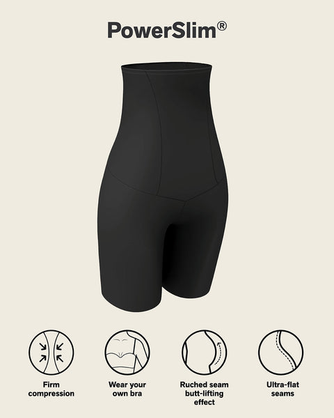 Extra high waisted firm shaper short#color_700-black