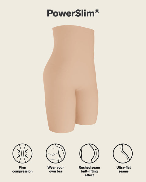 Extra High Waisted Firm Shaper Short#color_801-golden-beige