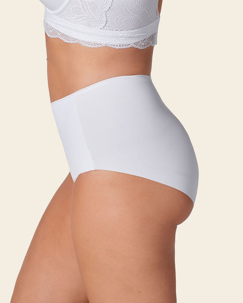 Perfect fit high waisted seamless hipster panty#color_000-white