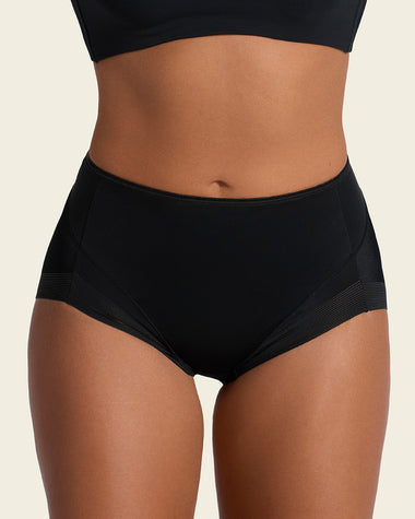 High-cut seamless shaper panty#color_700-black