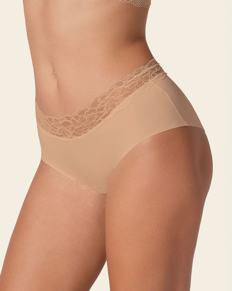 ultra Light Lace Trim Hipster Panty#color_801-golden-beige