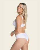 Ultra-light lace waistband cheeky panty