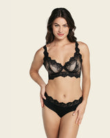 Ultra-light lace waistband cheeky panty#color_700-black