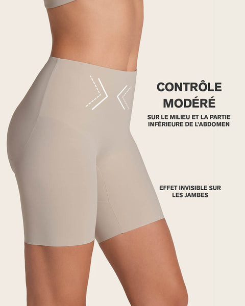 Midrise Anti Chafing Butt Lifter Shaper Short#color_802-nude