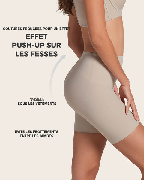 Midrise Anti Chafing Butt Lifter Shaper Short#color_802-nude