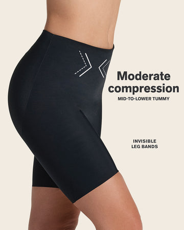 Midrise anti chafing butt lifter shaper short#color_700-black