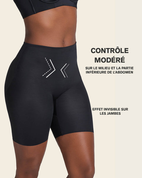 Midrise Anti Chafing Butt Lifter Shaper Short#color_700-black