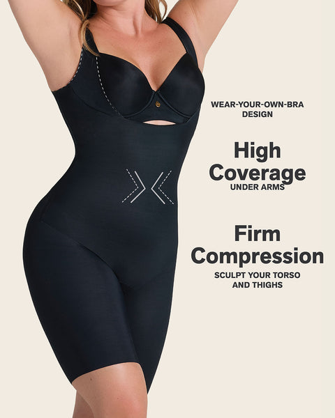 Undetectable step-in mid-thigh body shaper#color_700-black