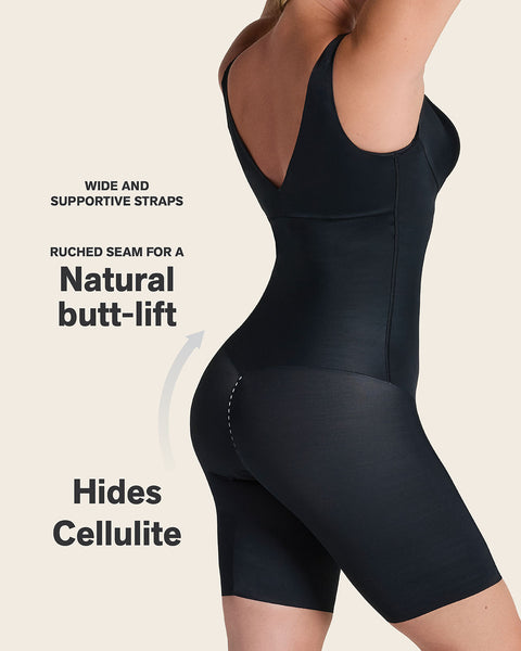 Undetectable step-in mid-thigh body shaper#color_700-black
