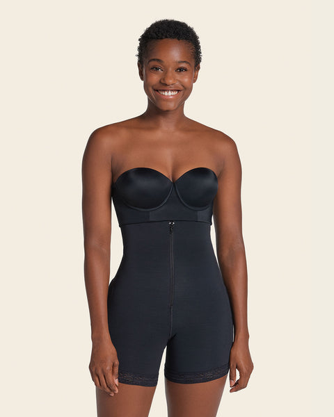 Firm Tummy Control Strapless Shaper with Butt Lifter