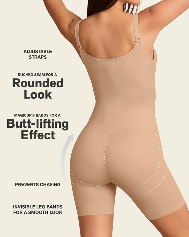Step-in Body Shaper with Butt-Lifting Short Bottom