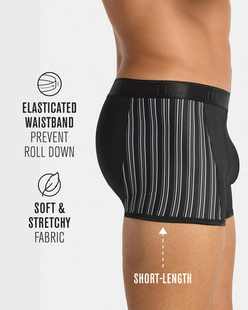 Leo flex-fit boxer brief#color_713-black-stripes