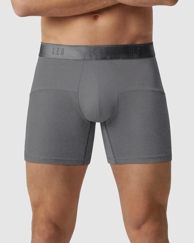 High-Tech Mesh Boxer Brief with Ergonomic Pouch