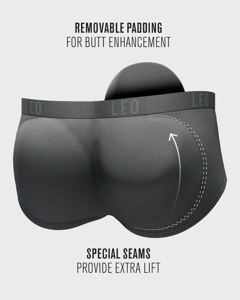 Butt Booster Panty - Super Low Rise Padded Brief For Hip Lift & Fullness, Style 7013