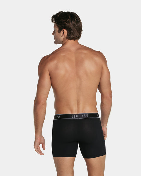 Mid-length boxer brief with ergonomic design#color_700-black