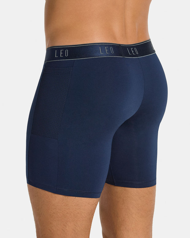 Lot de 3 Boxers de sport moyen avec poche latérale en microfibre