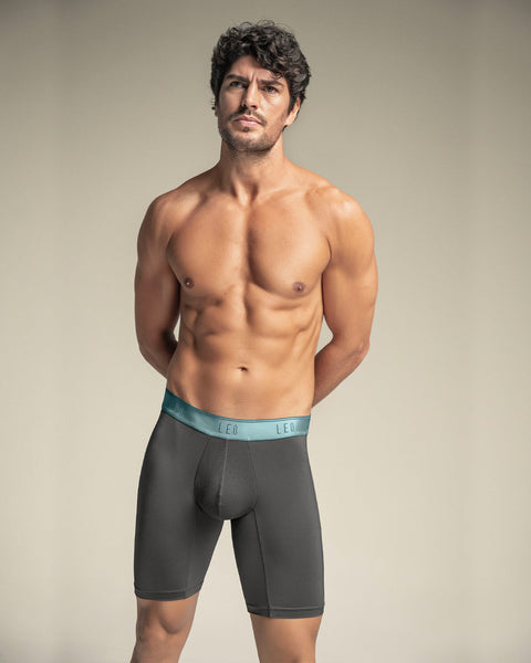 Long Athletic Boxer Brief with Side Pocket#