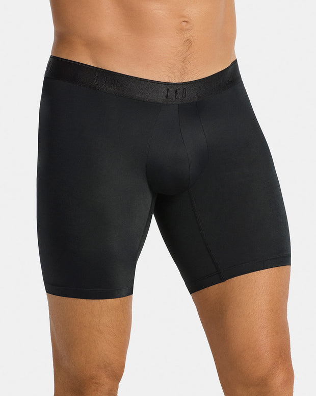 Microfiber Long Boxer Brief with Ergonomic Pouch
