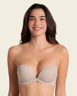 The 3d bra: triple push-up plunge bra#color_802-nude