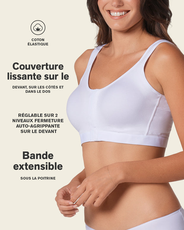 All-in-one stretchy cotton wireless bra