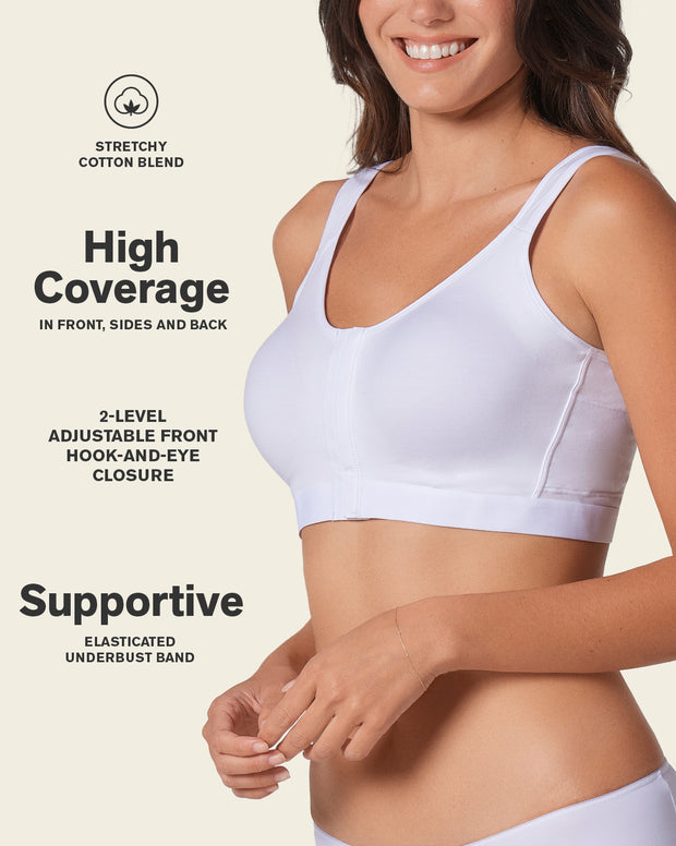 All-in-one stretchy cotton wireless bra