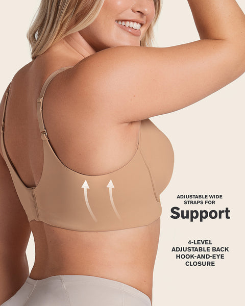 Everyday Bra + Stripe Undetectable Shaper Panty en Marron