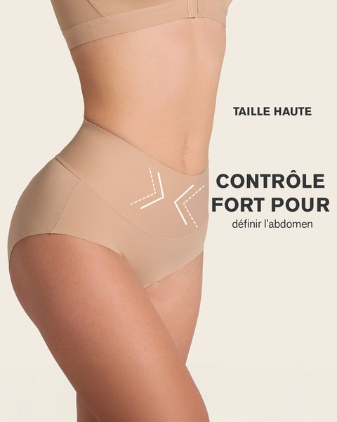 High-Tech High-Waisted Classic Sculpting Panty#color_801-golden-beige