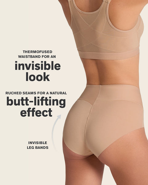 High-Tech High-Waisted Classic Sculpting Panty#color_801-golden-beige