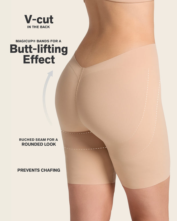 Undetectable Backless Moderate Shaper Short