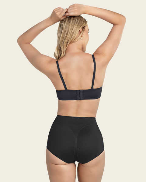 High-Waisted Full Coverage Shaper Panty#color_700-black