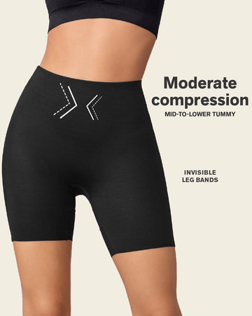 High-Waisted Mid-Thigh Shaper Short#color_700-black