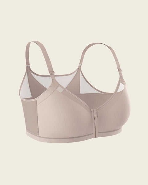 Leonisa Comfortable Front Closure Posture Corrector Bra with Contour Cups -  Wireless Bras for Women : : Clothing, Shoes & Accessories