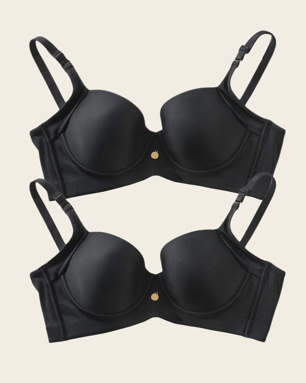 High profile back smoothing bra with soft full coverage cups