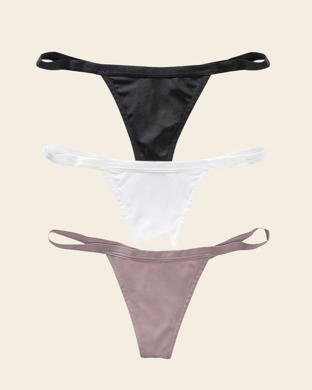 3-Pack Invisible G-String Thong Panties