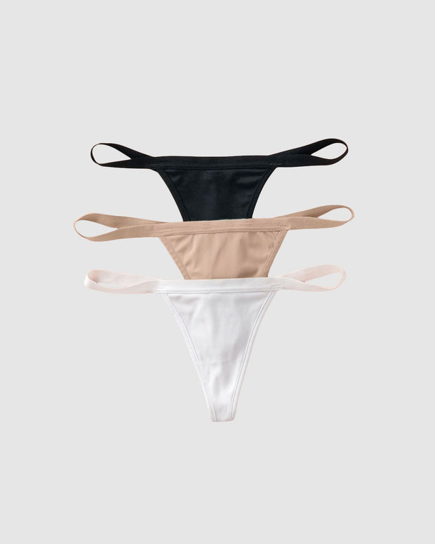 3-Pack invisible g-string thong panties