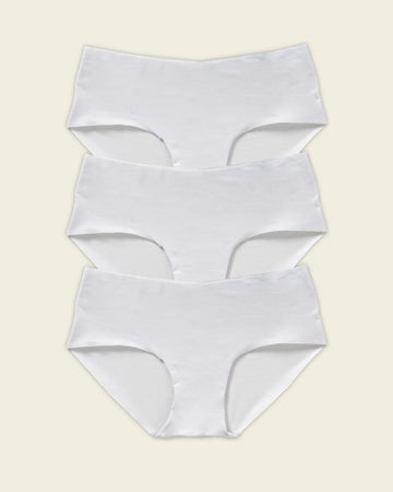 No ride-up seamless hiphugger panty#color_000-white